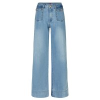 Wide Leg A stretch denim maritime denim S