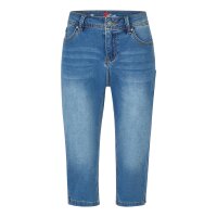 Malibu-Zip high Capri cozy denim mid stone M