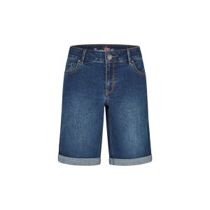 Italy-Short stretch denim dark stone S