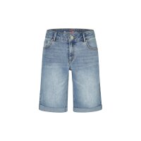 Italy-Short stretch denim dark stone S