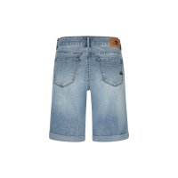 Italy-Short stretch denim dark stone S