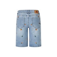 Italy-Short stretch denim orange denim XS