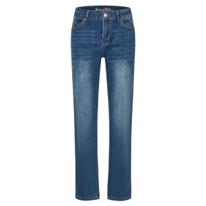Stella-Zip straight-S stretch denim dark used S