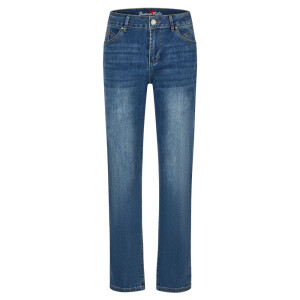 Stella-Zip straight-S stretch denim dark used L